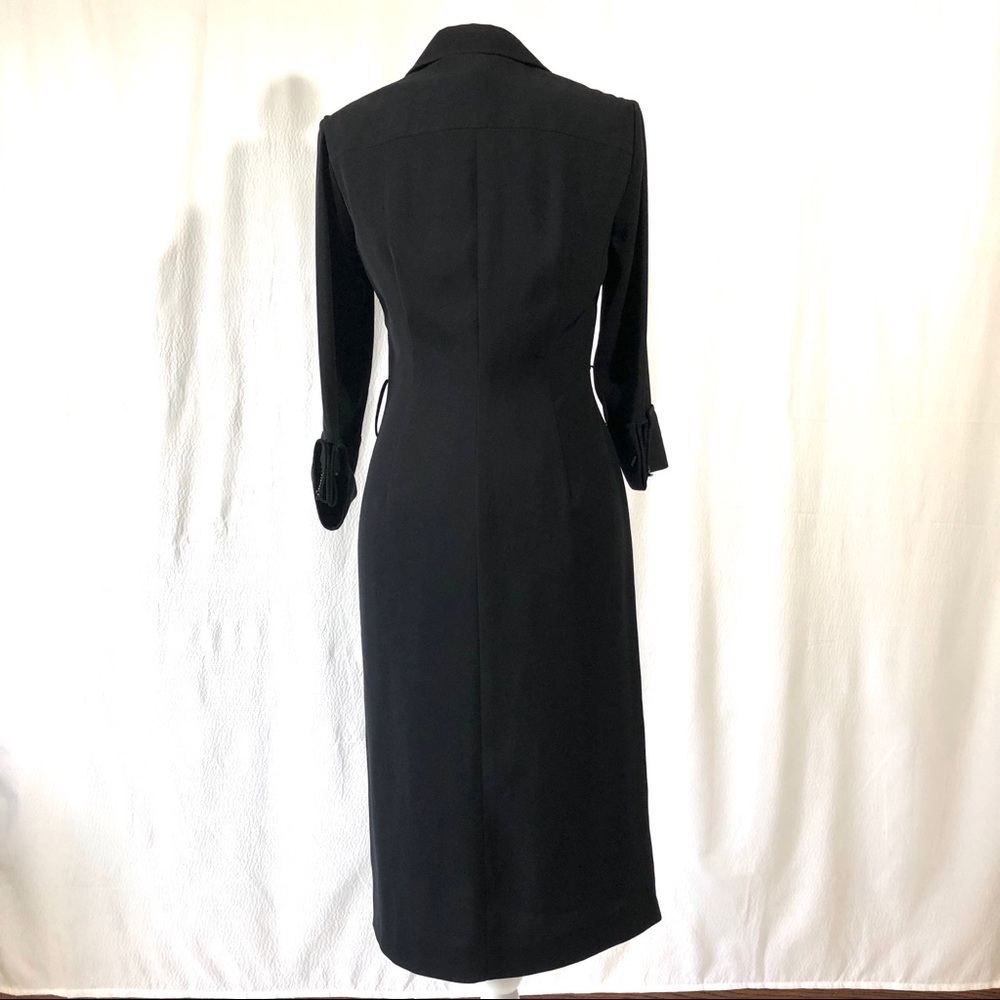 Tahari Arthur S. Levine Black Faux Wrap Dress - Picture 5 of 8